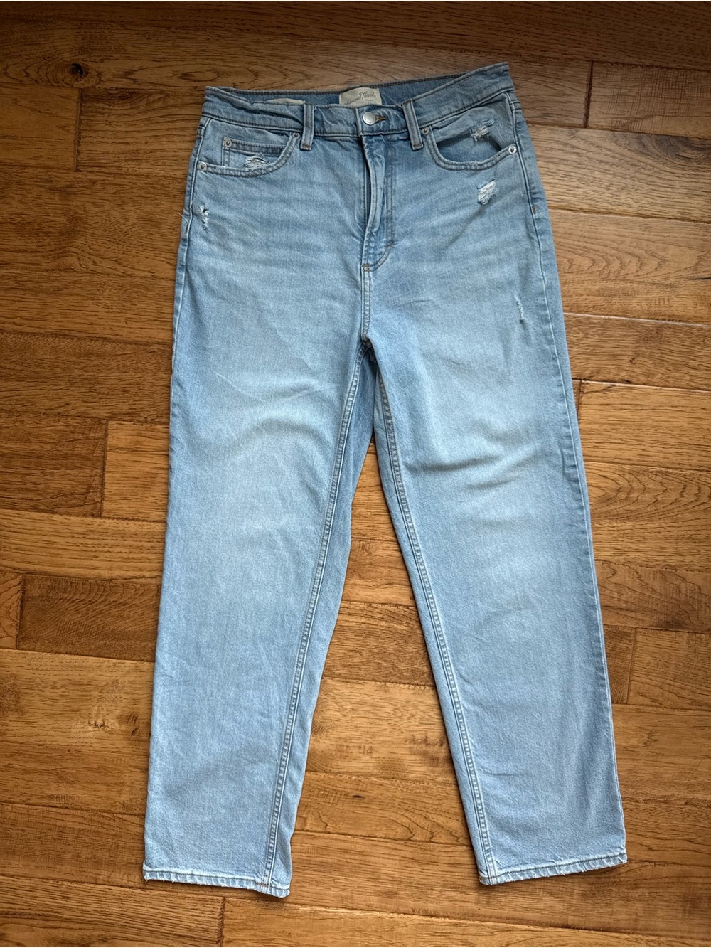 Universal Thread Light Wash High-Rise Straight Jeans
